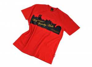 Weyermann® T-Shirt rot mit Weyermann® Silhouette 