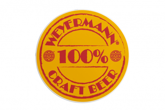 Weyermann® Aufkleber 100% Craft Beer 
