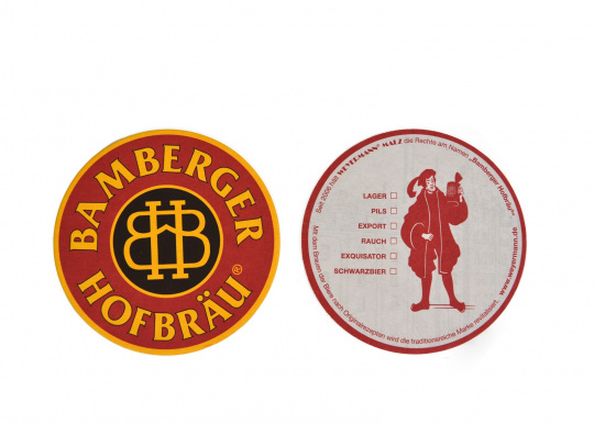 Bamberger Hofbräu® Bierfilz grau