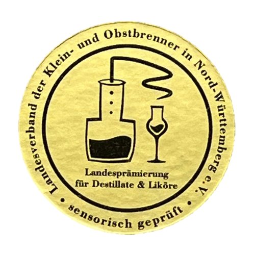 Klein- und Obstbrenner Nord-Württemberg – Landesprämierung Gold